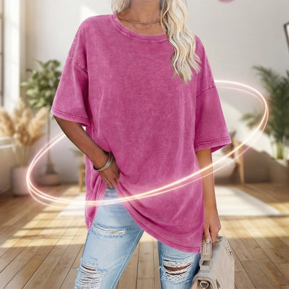 🔥Limited-time offer-Women's Washed Vintage Oversized T-Shirt