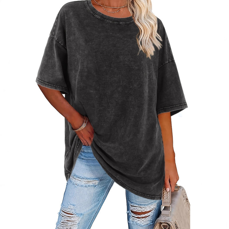 🔥Limited-time offer-Women's Washed Vintage Oversized T-Shirt