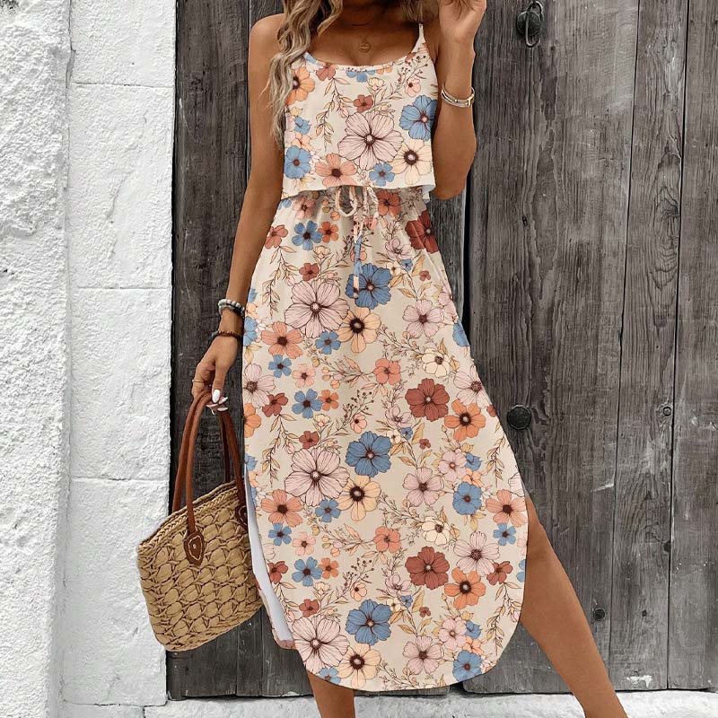 🔥Hot Offers-Women's Tie-Dye Cami Midi Dress