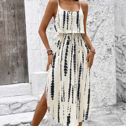 🔥Hot Offers-Women's Tie-Dye Cami Midi Dress