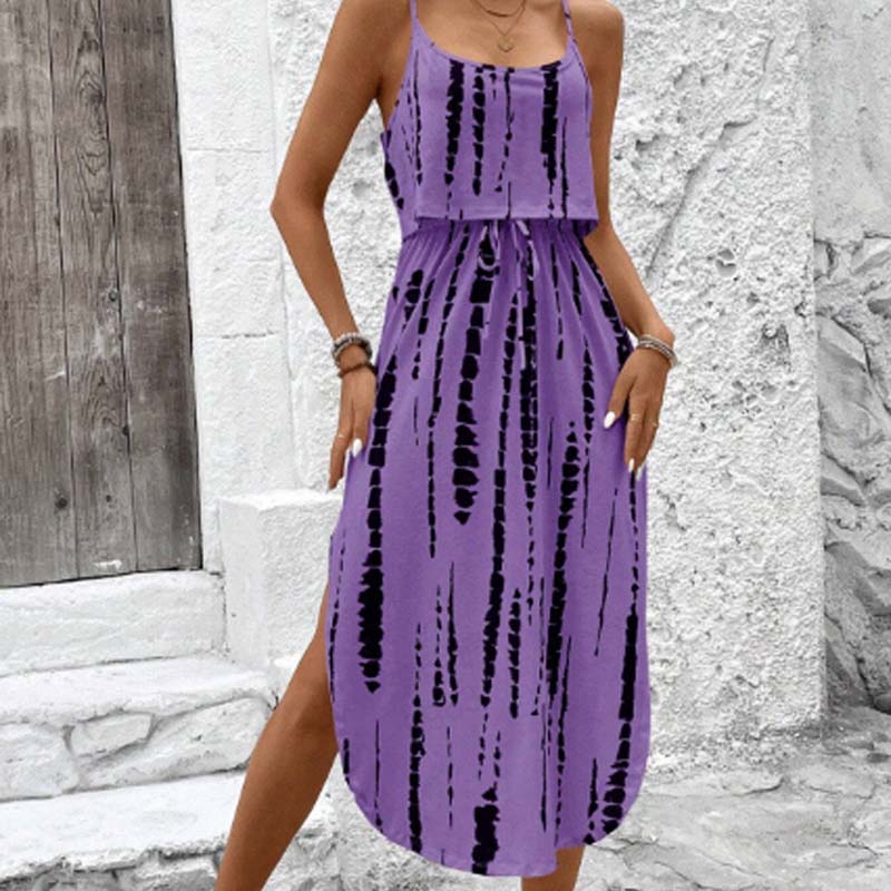🔥Hot Offers-Women's Tie-Dye Cami Midi Dress