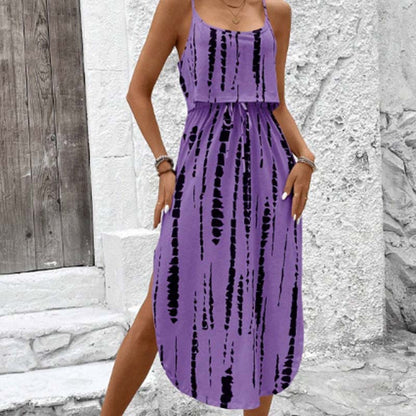 🔥Hot Offers-Women's Tie-Dye Cami Midi Dress