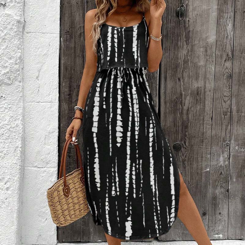 🔥Hot Offers-Women's Tie-Dye Cami Midi Dress