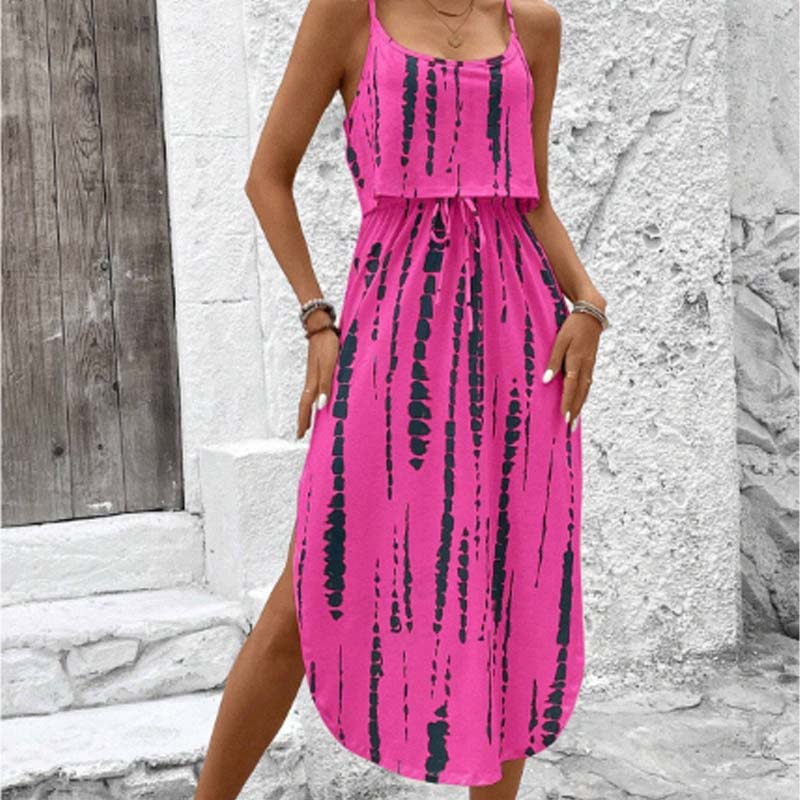 🔥Hot Offers-Women's Tie-Dye Cami Midi Dress