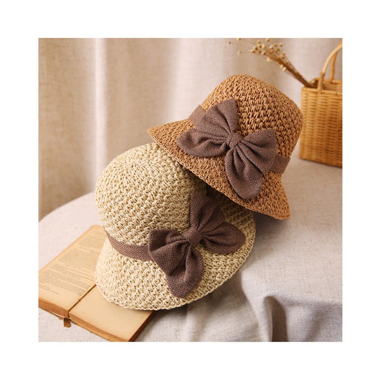 🔥 Hot sale 50% OFF🔥Elegant Woven Straw Sun Hat with Bow