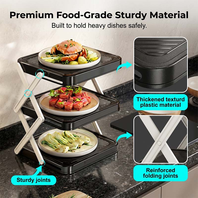 🔥Limited-time offer-Multi-layer Dish & Prep Tray Storage Rack