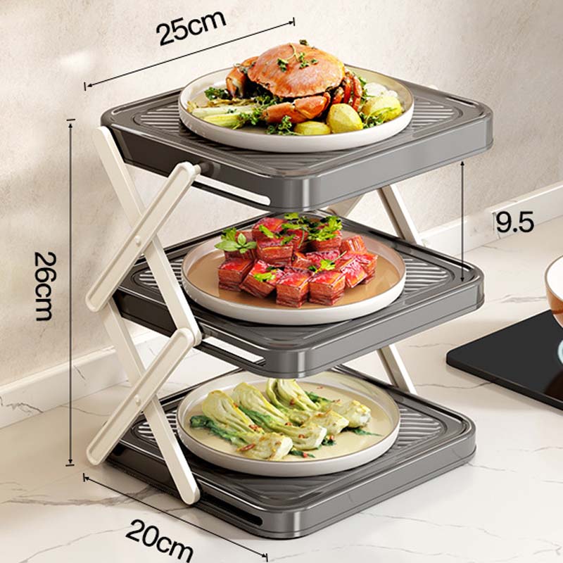 🔥Limited-time offer-Multi-layer Dish & Prep Tray Storage Rack
