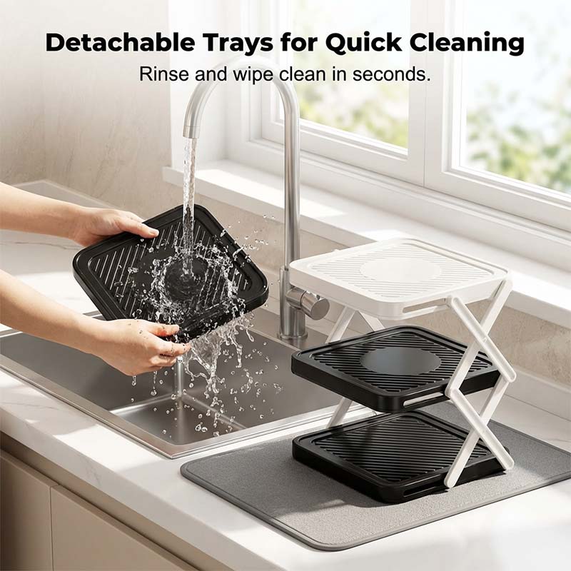 🔥Limited-time offer-Multi-layer Dish & Prep Tray Storage Rack