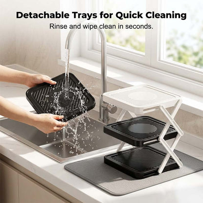 🔥Limited-time offer-Multi-layer Dish & Prep Tray Storage Rack