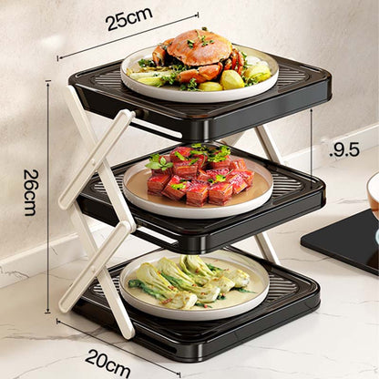 🔥Limited-time offer-Multi-layer Dish & Prep Tray Storage Rack