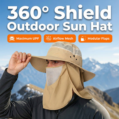 🔥Limited-time offer-Outdoor Sun Hat with Removable Flaps