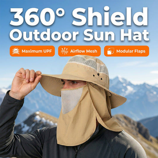 🔥Limited-time offer-Outdoor Sun Hat with Removable Flaps