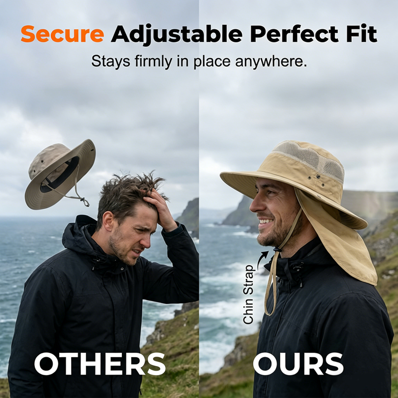 🔥Limited-time offer-Outdoor Sun Hat with Removable Flaps