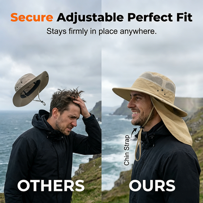 🔥Limited-time offer-Outdoor Sun Hat with Removable Flaps