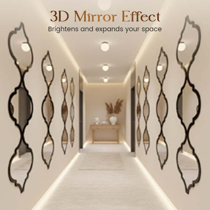 🔥50% OFF for a limited time🔥12PCS 3D Acrylic Mirror Rhombus Wall Stickers