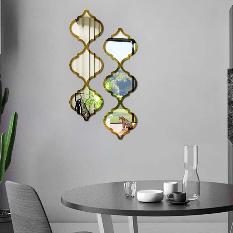🔥50% OFF for a limited time🔥12PCS 3D Acrylic Mirror Rhombus Wall Stickers