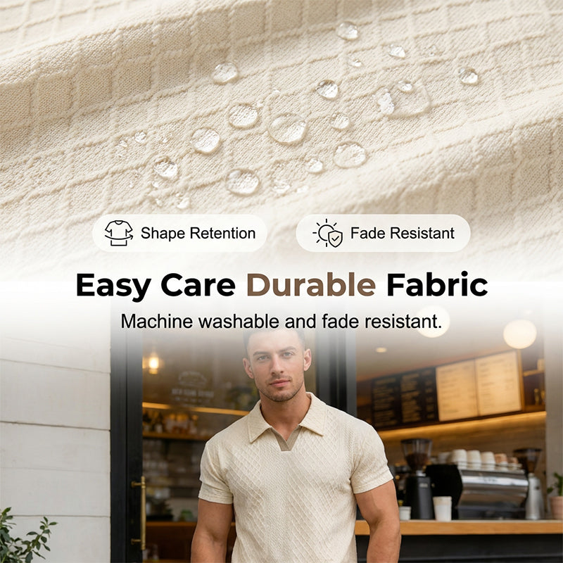 📢New Arrivals & Special Offers-Men's Jacquard T Shirt & Shorts Set