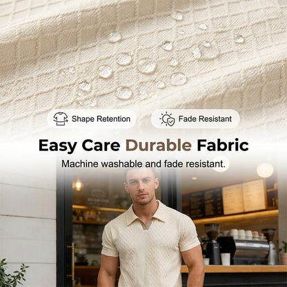📢New Arrivals & Special Offers-Men's Jacquard T Shirt & Shorts Set