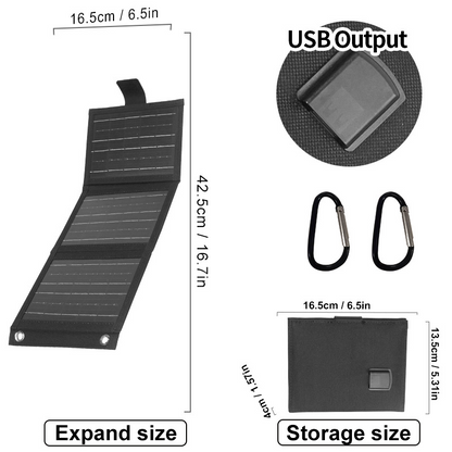 🔥Limited-time offer-Portable Solar Panel with USB Charging
