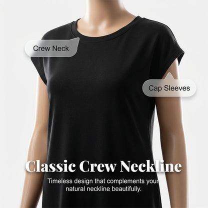 🔥Hot Sale 49% OFF⏳Women's Casual Short Sleeve T-Shirt Dress🌟 Effortlessly Stylish, All-Day Comfort 👗