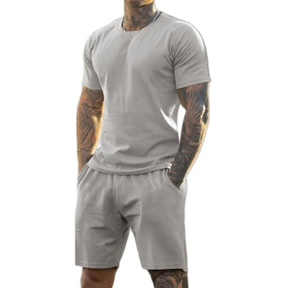 🔥Hot Sale Offers-Men's Athletic T-Shirt & Shorts 2-Piece Set