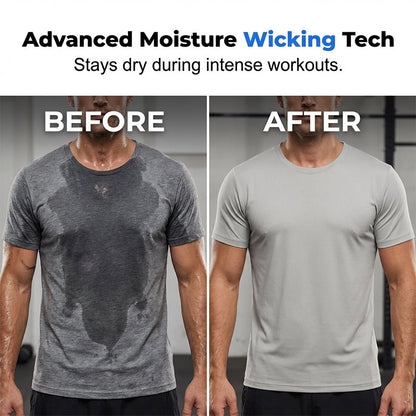 🔥Hot Sale Offers-Men's Athletic T-Shirt & Shorts 2-Piece Set