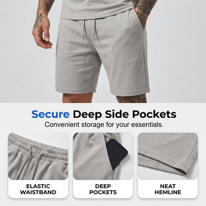 🔥Hot Sale Offers-Men's Athletic T-Shirt & Shorts 2-Piece Set