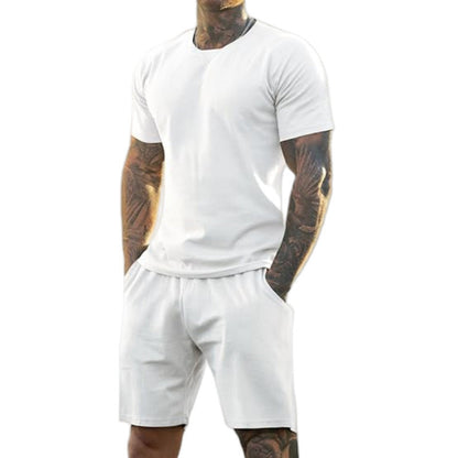 🔥Hot Sale Offers-Men's Athletic T-Shirt & Shorts 2-Piece Set