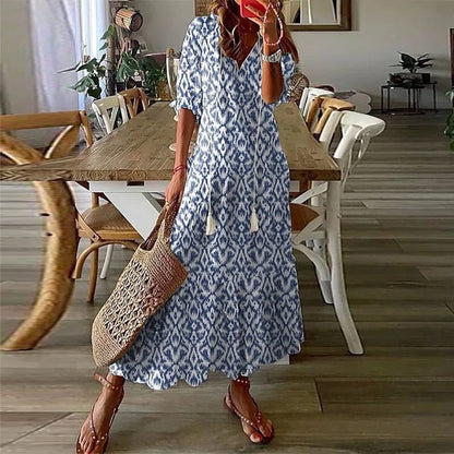 👗Hot Promotion 49% OFF💥 Women's V-Neck Maxi Dress