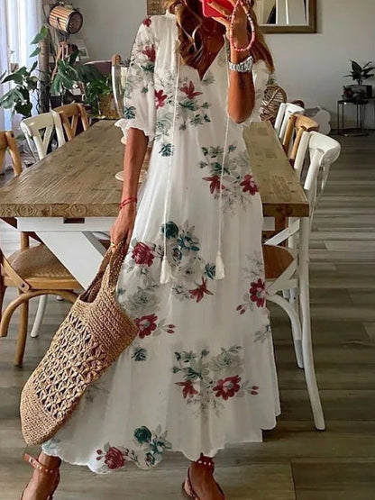 👗Hot Promotion 49% OFF💥 Women's V-Neck Maxi Dress