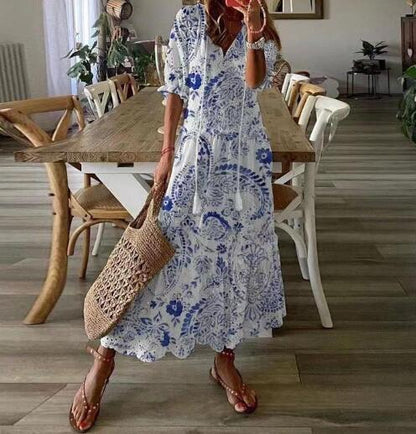 👗Hot Promotion 49% OFF💥 Women's V-Neck Maxi Dress