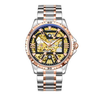 🔥Hot Sale Offers-Men's Automatic Skeleton Stainless Steel Watch