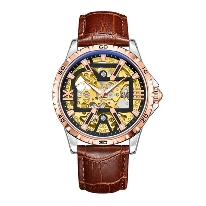 🔥Hot Sale Offers-Men's Automatic Skeleton Stainless Steel Watch