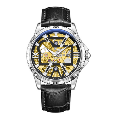 🔥Hot Sale Offers-Men's Automatic Skeleton Stainless Steel Watch