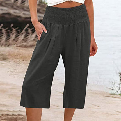 New Arrivals & Special Offers🍂Lightweight Elastic Waist Crop Pants for Women