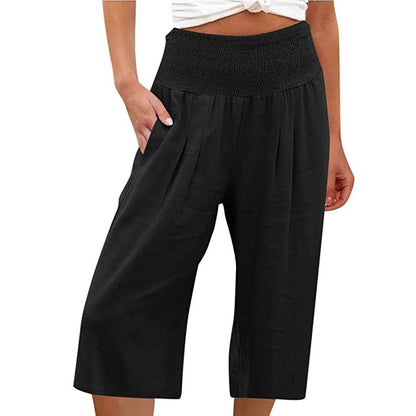 New Arrivals & Special Offers🍂Lightweight Elastic Waist Crop Pants for Women