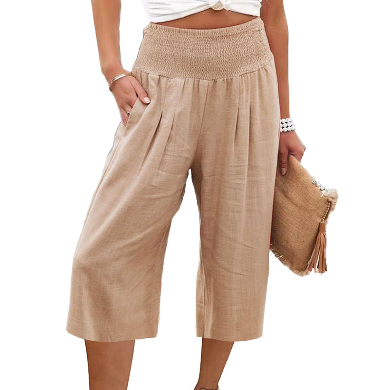 New Arrivals & Special Offers🍂Lightweight Elastic Waist Crop Pants for Women