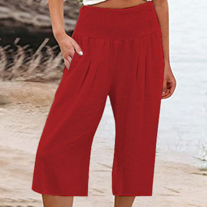 New Arrivals & Special Offers🍂Lightweight Elastic Waist Crop Pants for Women