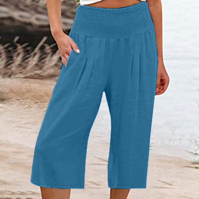 New Arrivals & Special Offers🍂Lightweight Elastic Waist Crop Pants for Women