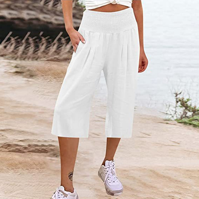 New Arrivals & Special Offers🍂Lightweight Elastic Waist Crop Pants for Women