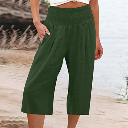 New Arrivals & Special Offers🍂Lightweight Elastic Waist Crop Pants for Women
