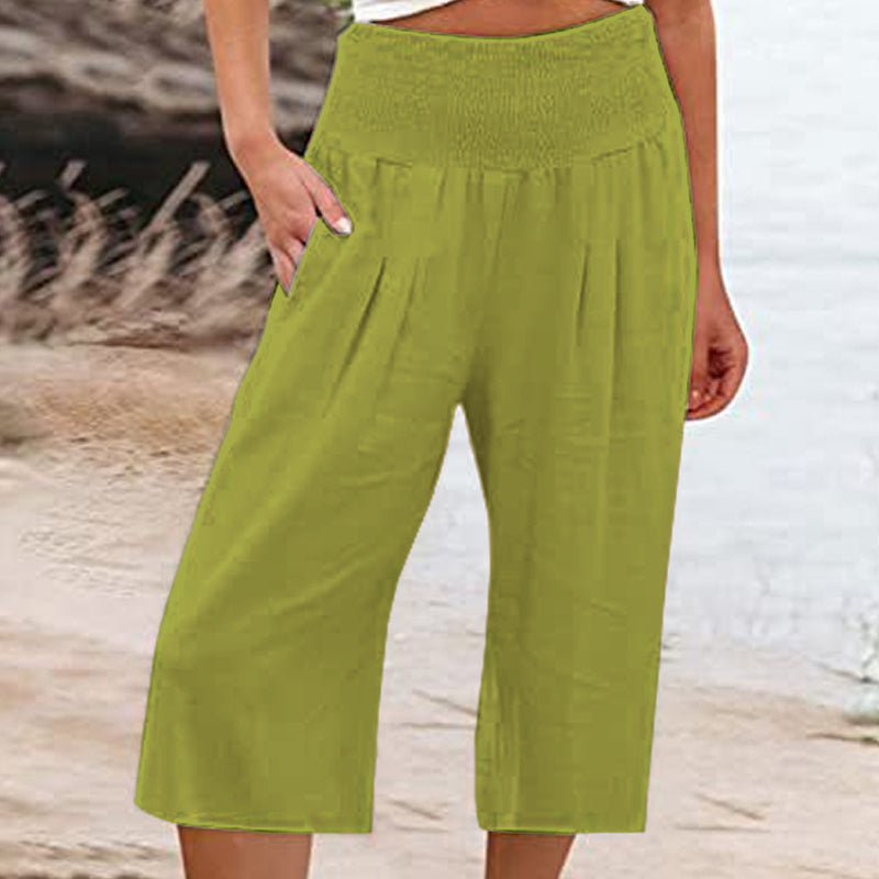 New Arrivals & Special Offers🍂Lightweight Elastic Waist Crop Pants for Women