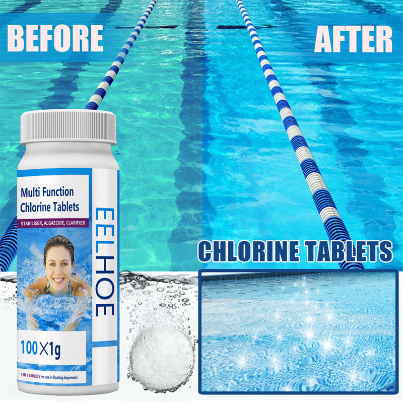 🔥Hot Deals-Pool Cleaning Chlorine Tablets - Algae Control & Water Clarify