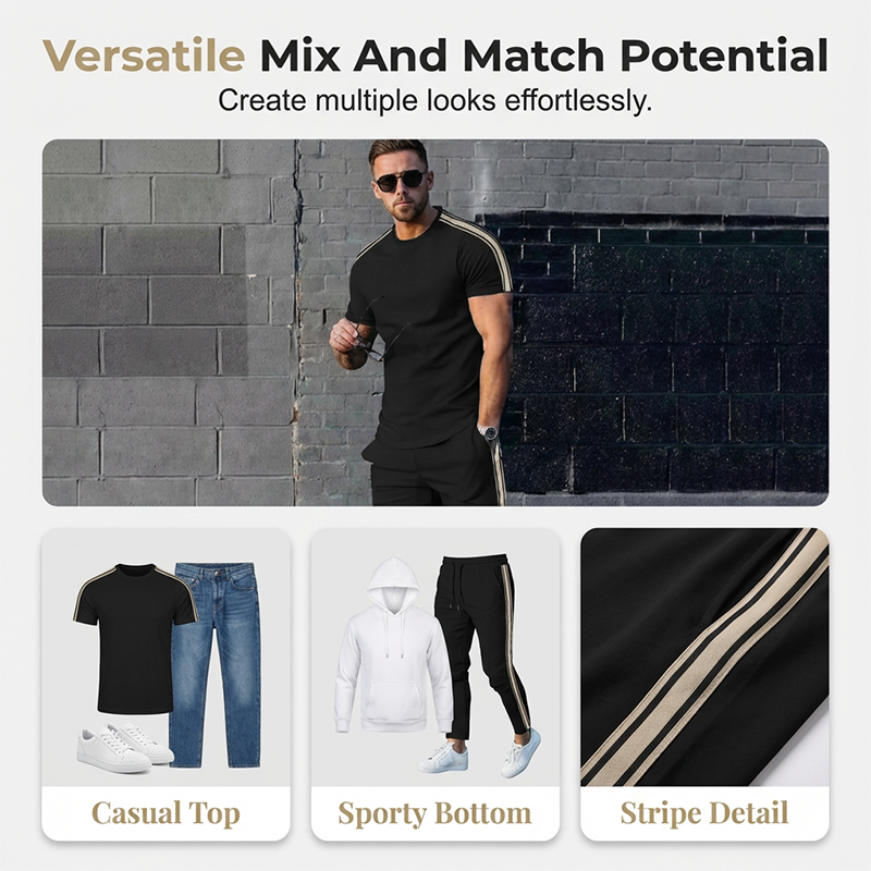 🔥Hot Sale Offers-Men's Casual T-Shirt & Pants Set