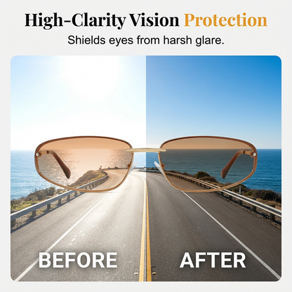 🔥Hot Sale Offers-Y2K Retro Rimless Sunglasses for Women
