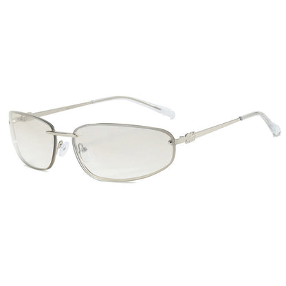 🔥Hot Sale Offers-Y2K Retro Rimless Sunglasses for Women