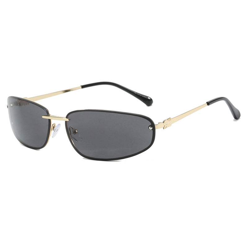 🔥Hot Sale Offers-Y2K Retro Rimless Sunglasses for Women