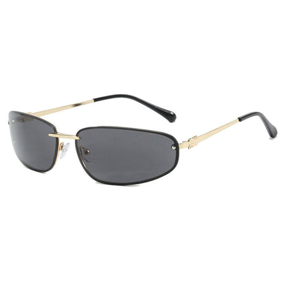 🔥Hot Sale Offers-Y2K Retro Rimless Sunglasses for Women