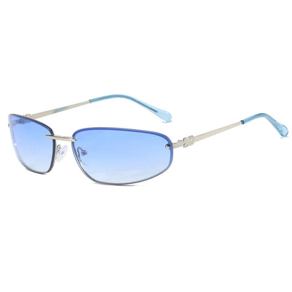 🔥Hot Sale Offers-Y2K Retro Rimless Sunglasses for Women