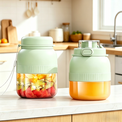 🔥Hot Sale Offers-Portable Blender with Dual Lids & Cups